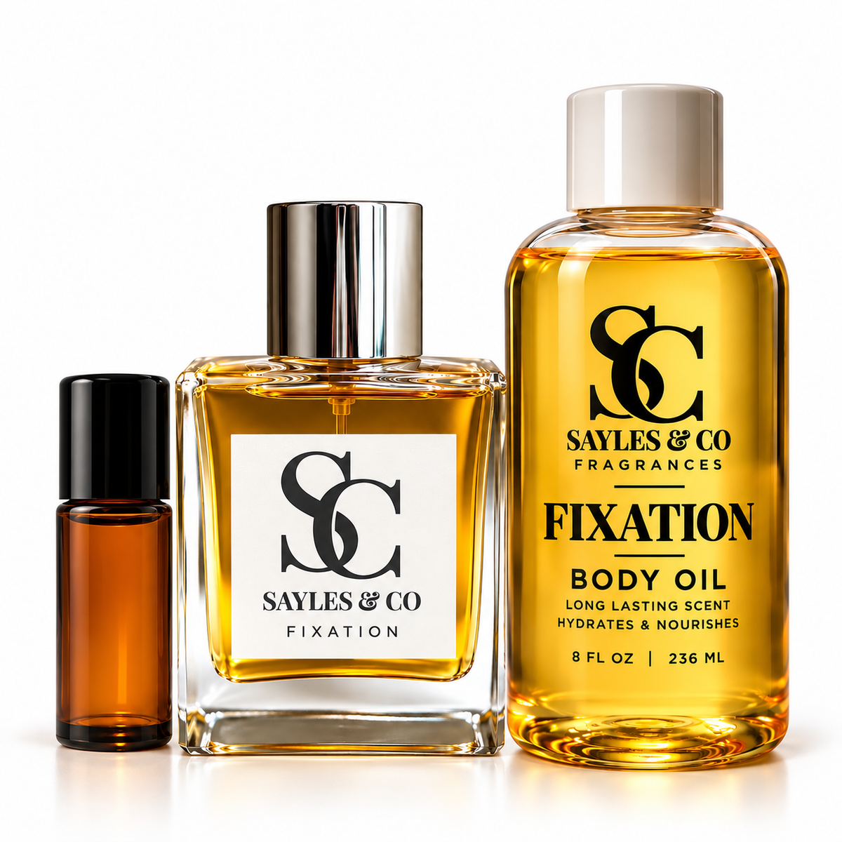 FIXATION Premium Fragrance Bundle | 100ML Cologne + 8oz Body Oil